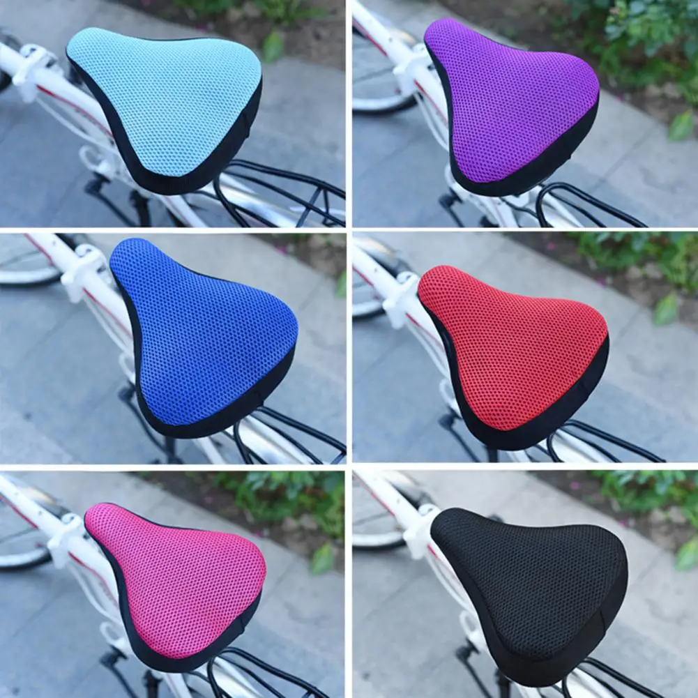 Funda de asiento de bicicleta de primera calidad, cómoda funda de cojín de bicicleta con diseño de panal, resistente al desgaste