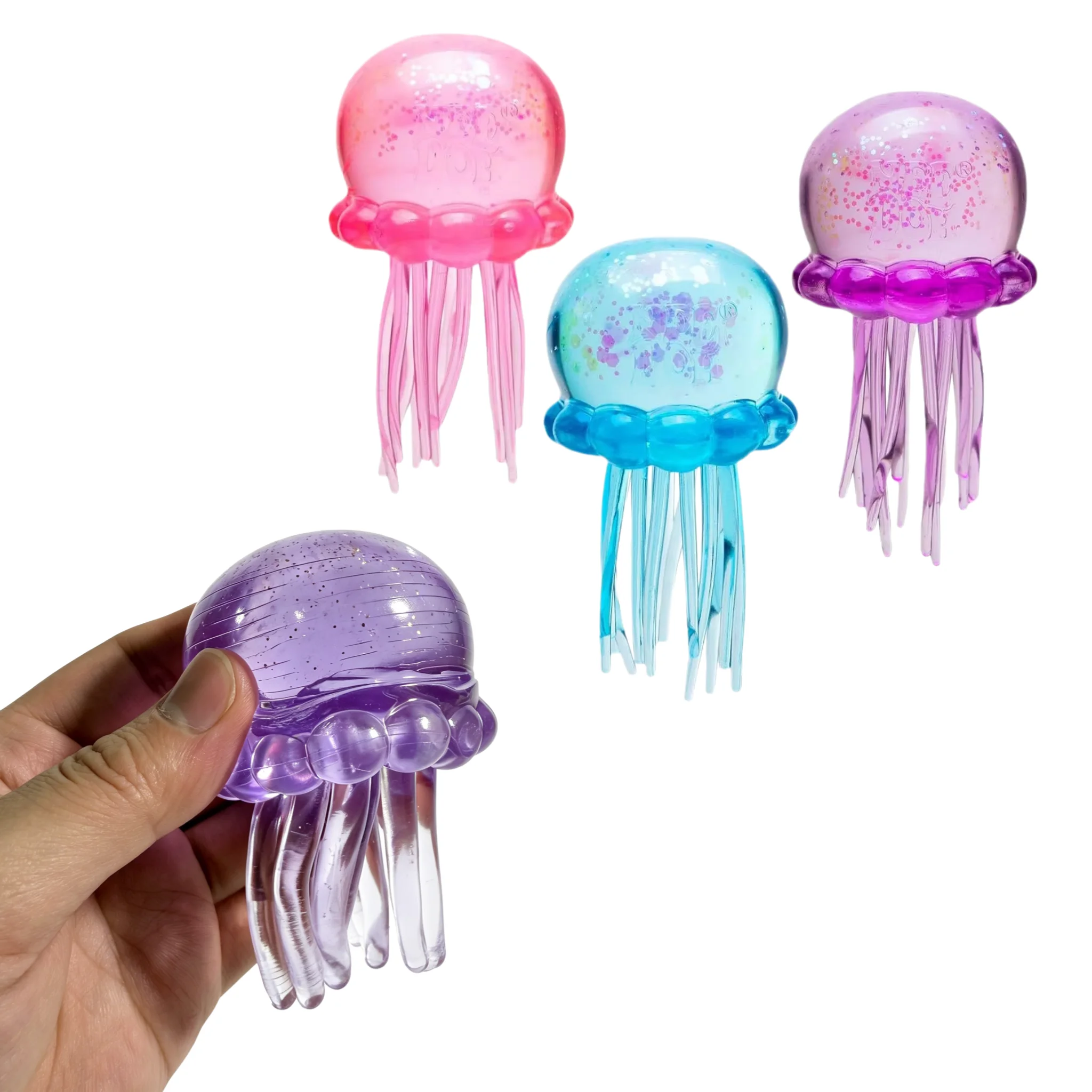 Stress Relief Toy Transparent Squishy Jellyfish Toys Ball Super Slow Rebound Decompression Fidget Toy Desk Toy Gift