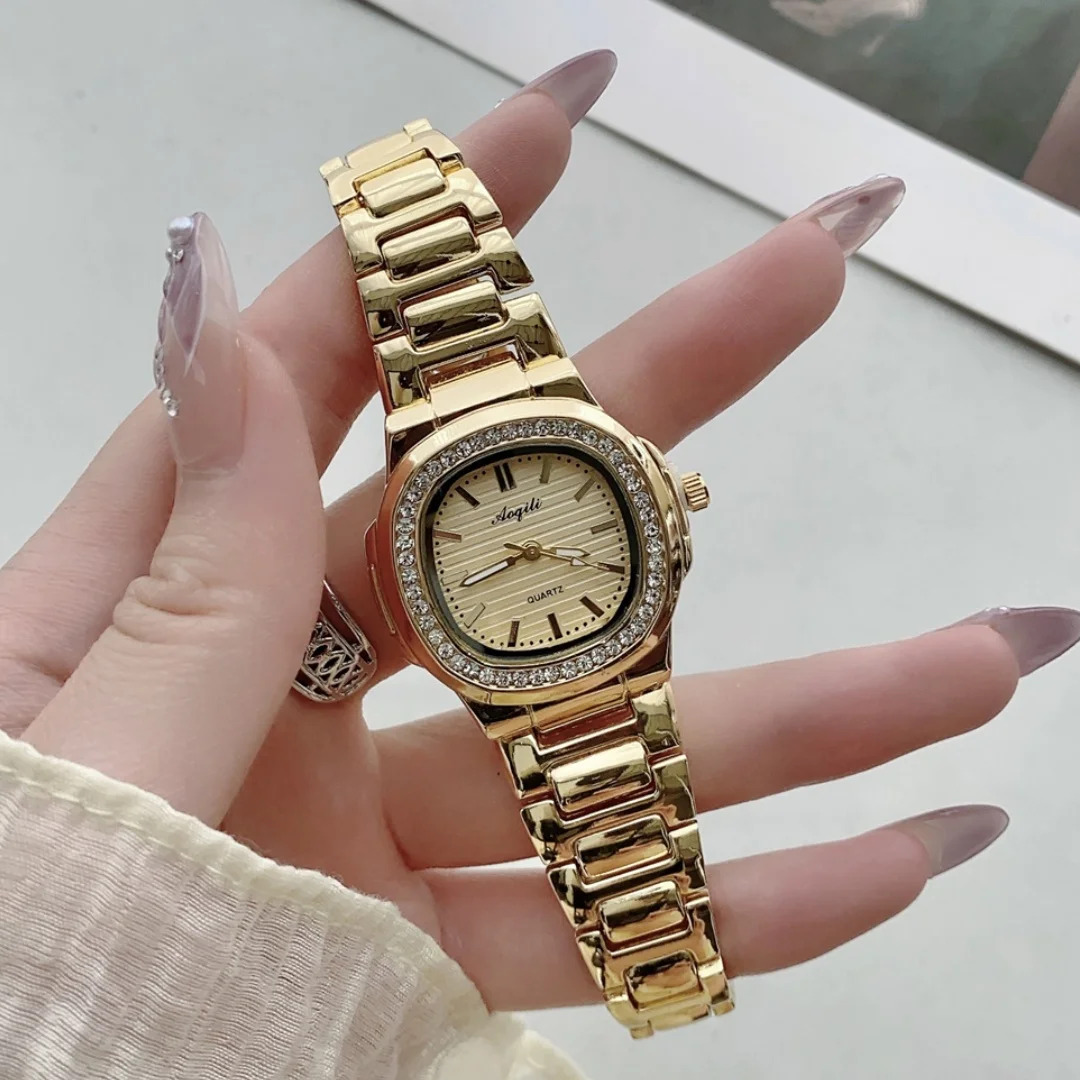Luxury Square Watch for Woman Fashion Diamond Quartz Women's Watches Business Ladies Wristwatch Clock Female  Reloj Para Mujer