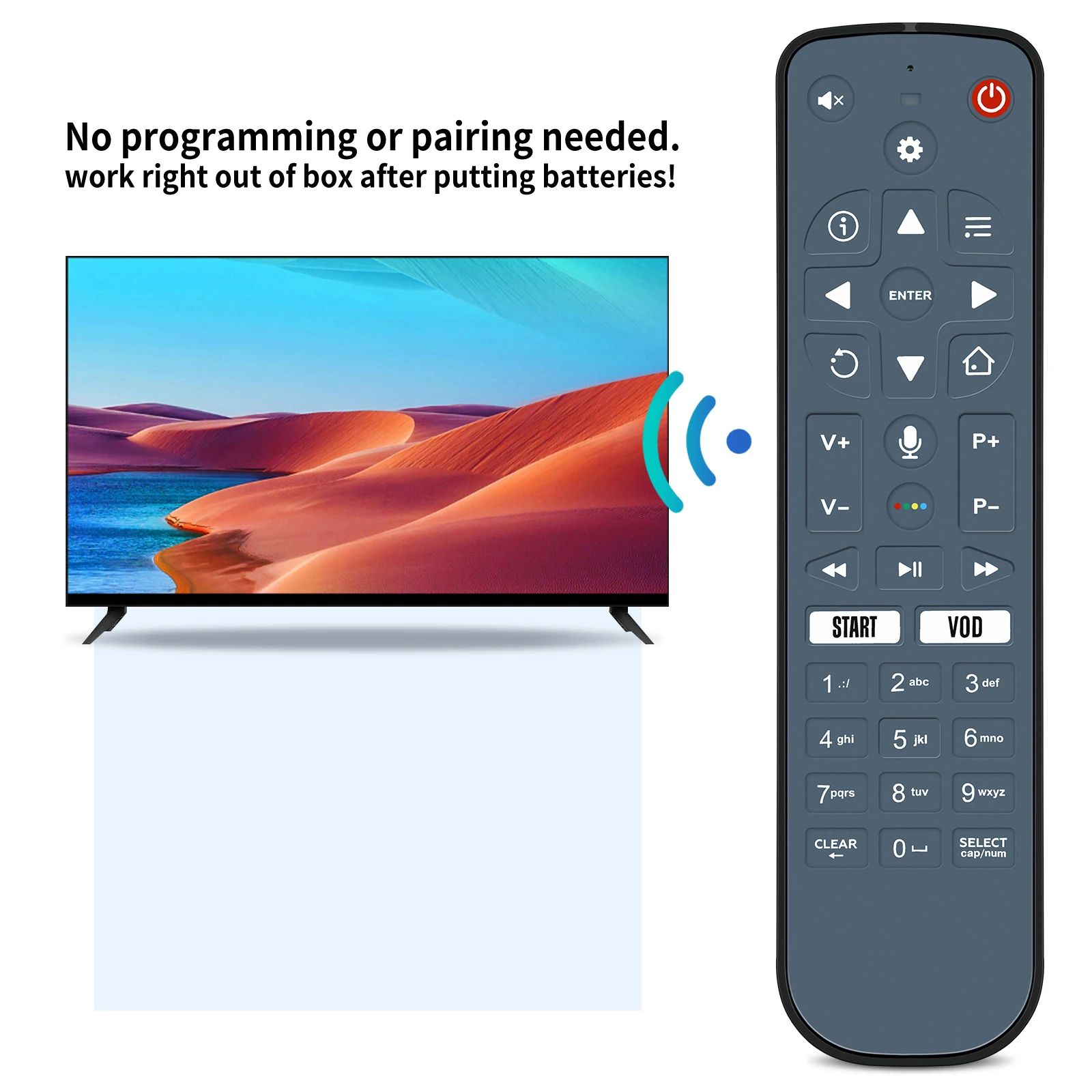 جهاز تحكم عن بعد جديد لجهاز استقبال KartinaTV Eva، Dune HD Eva 2021 TV-178K TV-177K