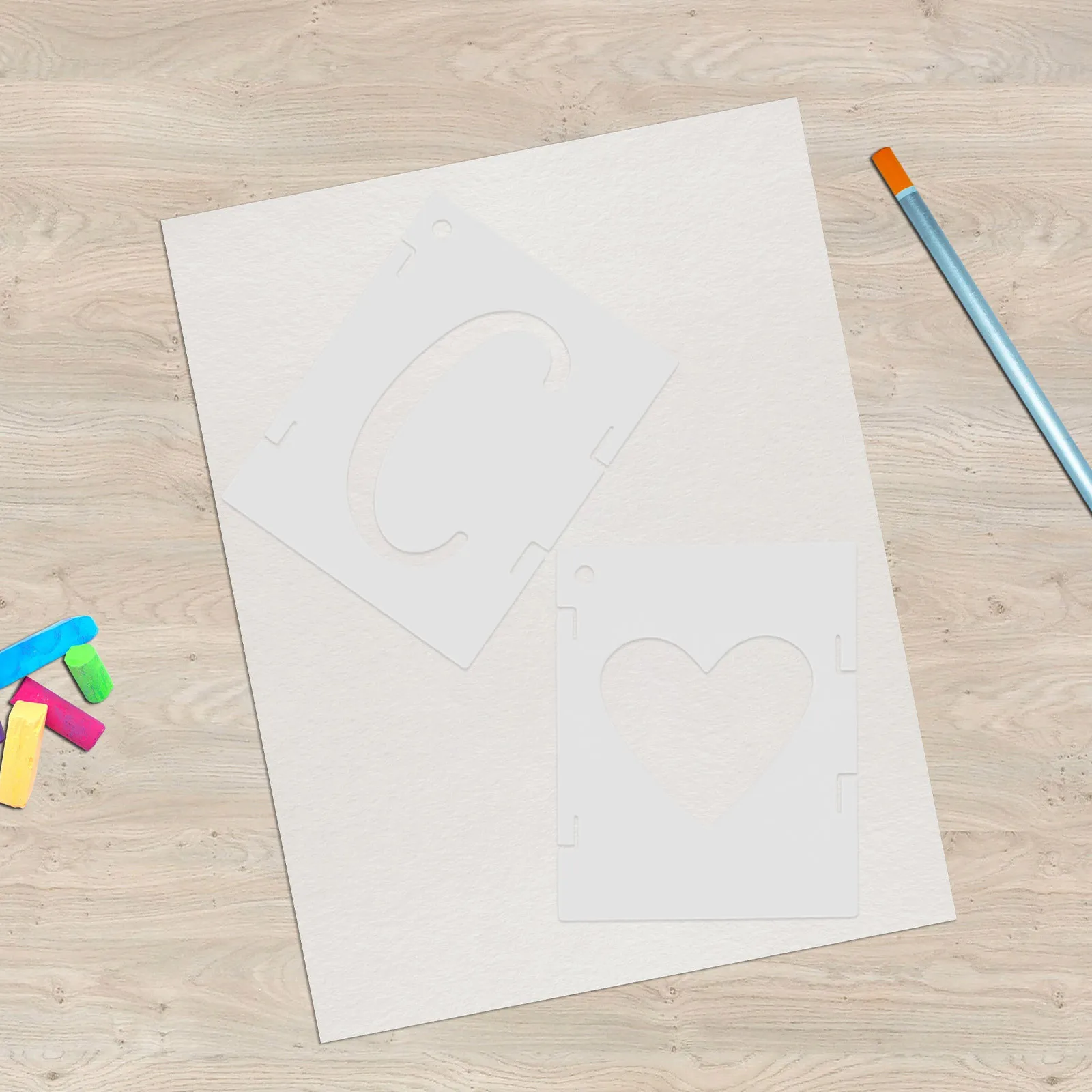 

42pcs Alphabet Stencils Pet Reusable Letter Number Templates Interlocking Design For Spray Painting Wall Art Craft Diy Projects