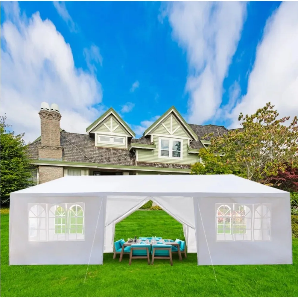 

10'x 30' Canopy Tent Party Wedding Garden Gazebo Outdoor Waterproof With 8 Walls