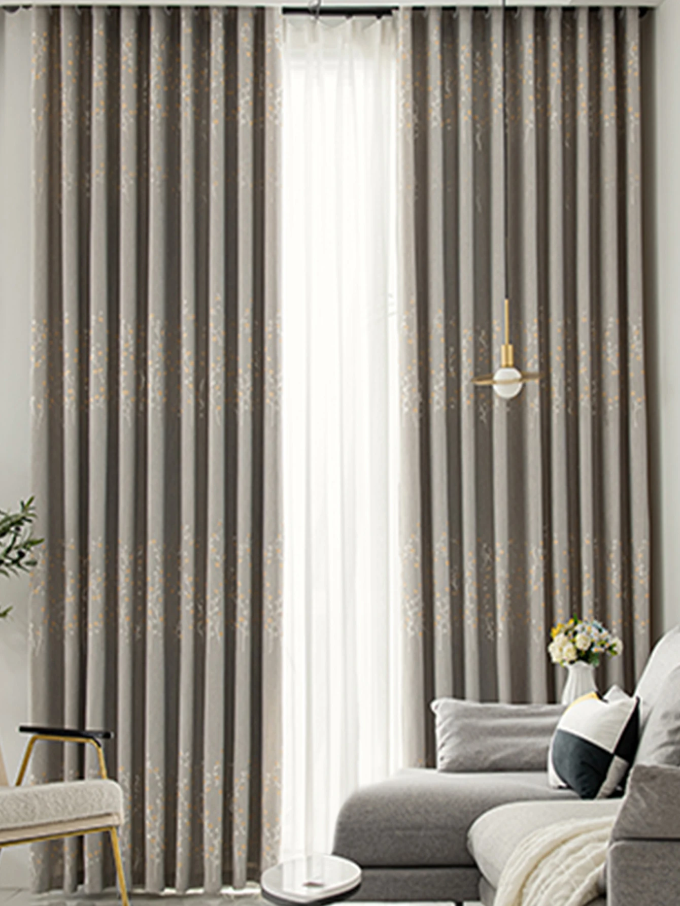 Thick Sunshade Fabric For Finished Blackout Curtains, 2024 New Model, Simple Living Room And Bedroom Design