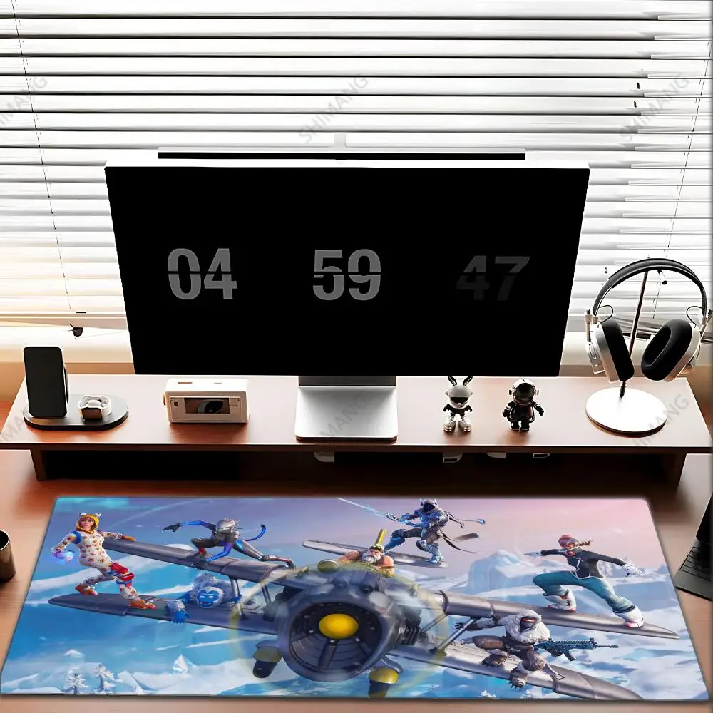 Large Deskmat F-Fortnites Gaming Mouse Pad Anime Mousepad XxlComputer Accessories Desk Mat Gamer Mause Office Offices Pc Desktop