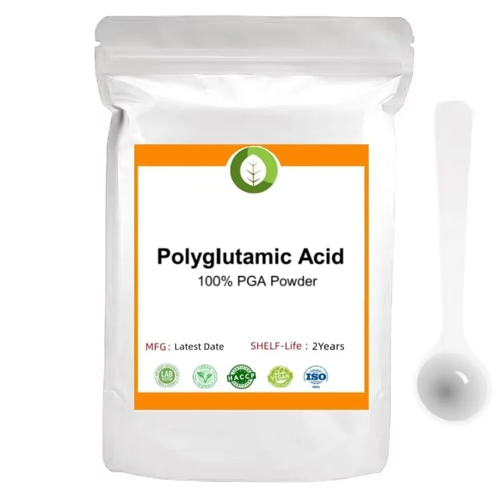 Factory Supply 100% Polyglutamic Acid PGA for Skin Moisturizing and Whitening Inhibit Melanin,Resist Wrinkles [Latest Product]