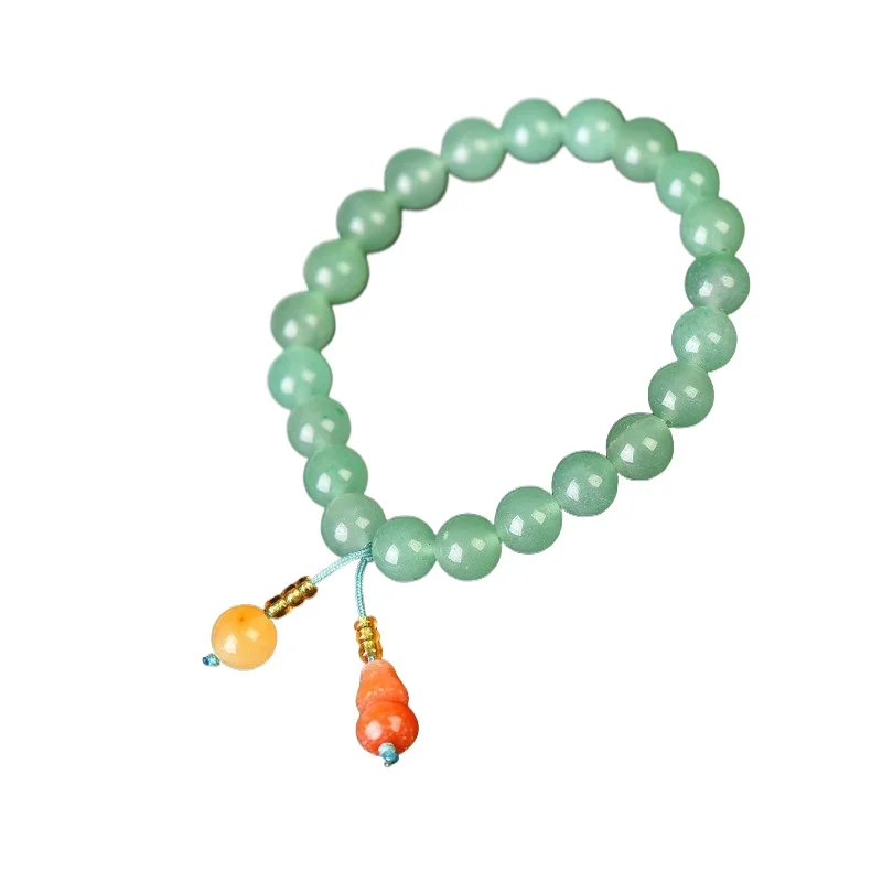 Natural Dongling Jade Fulu Bracelet Exquisite Men's and Women's Passepartout Gourd Bracelet