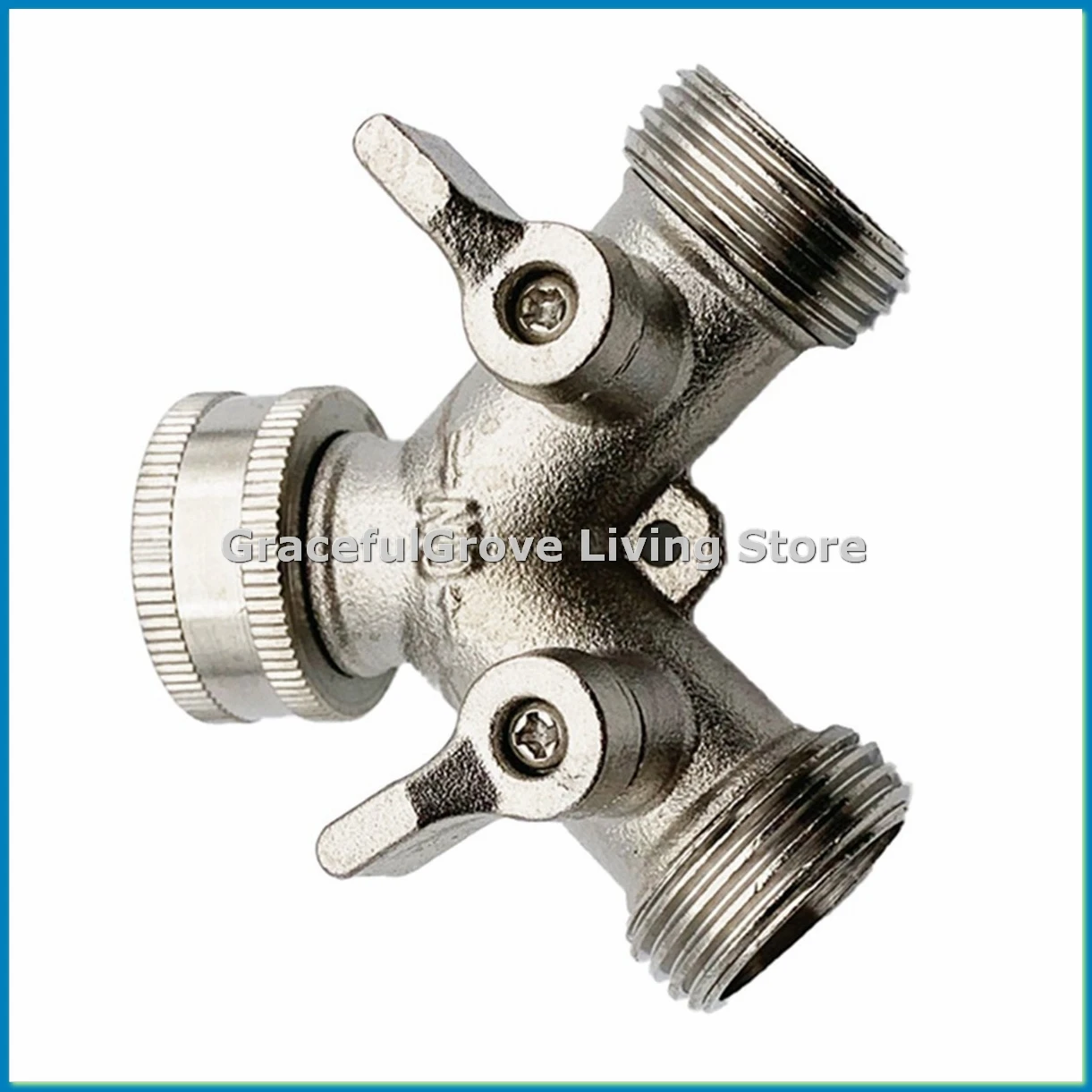 

Разветвитель для садового шланга 3/4 дюйма, 2 выхода, усиленный, с запорными клапанами для водопроводного крана, выходов, патрубков - A33R