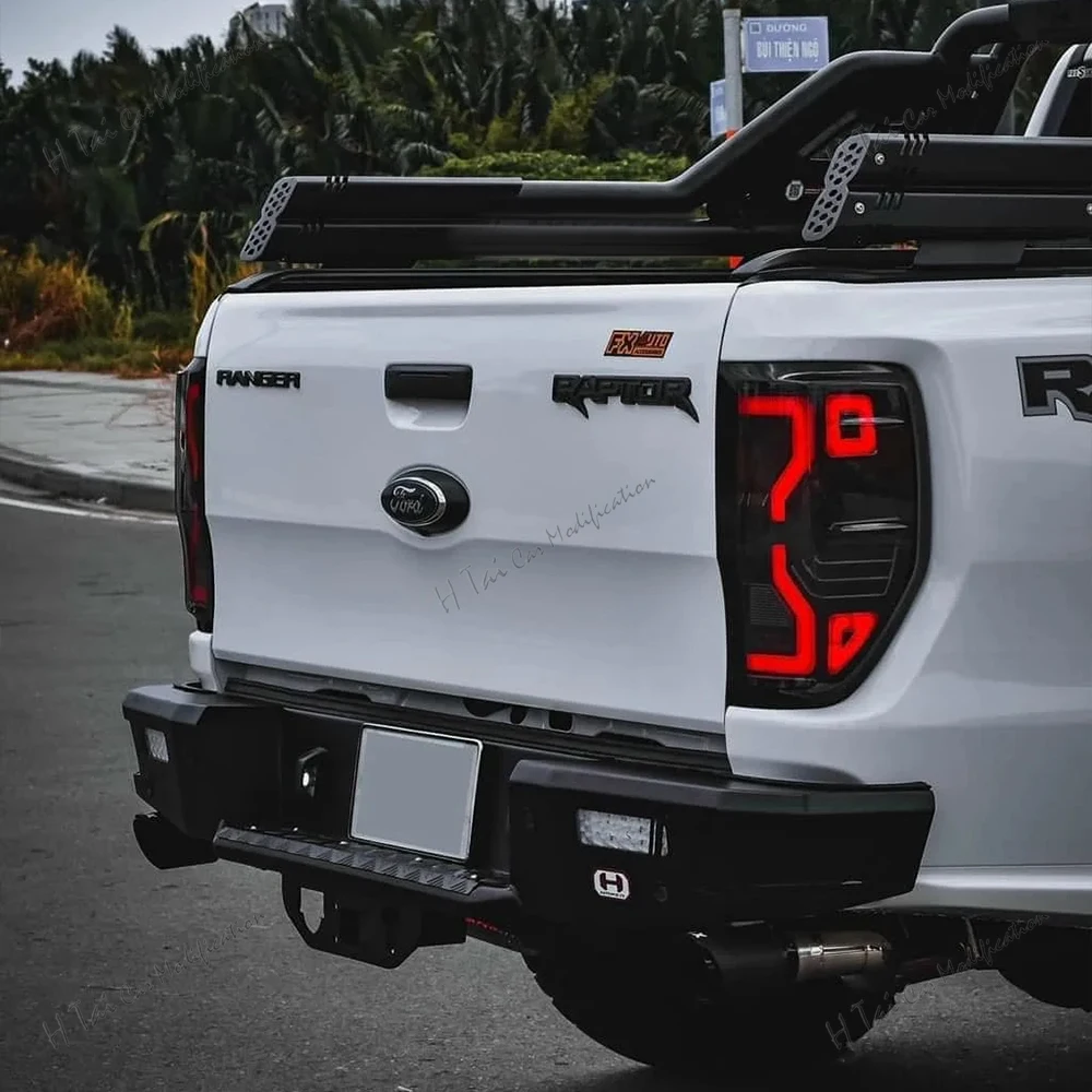 Pair LED Tail Lights For 2012-2021 Ford Ranger T6 T7 T8 Rear Lamps Taillights Rear Brake Lights Turn Signal Car Light Assemblies view 5
