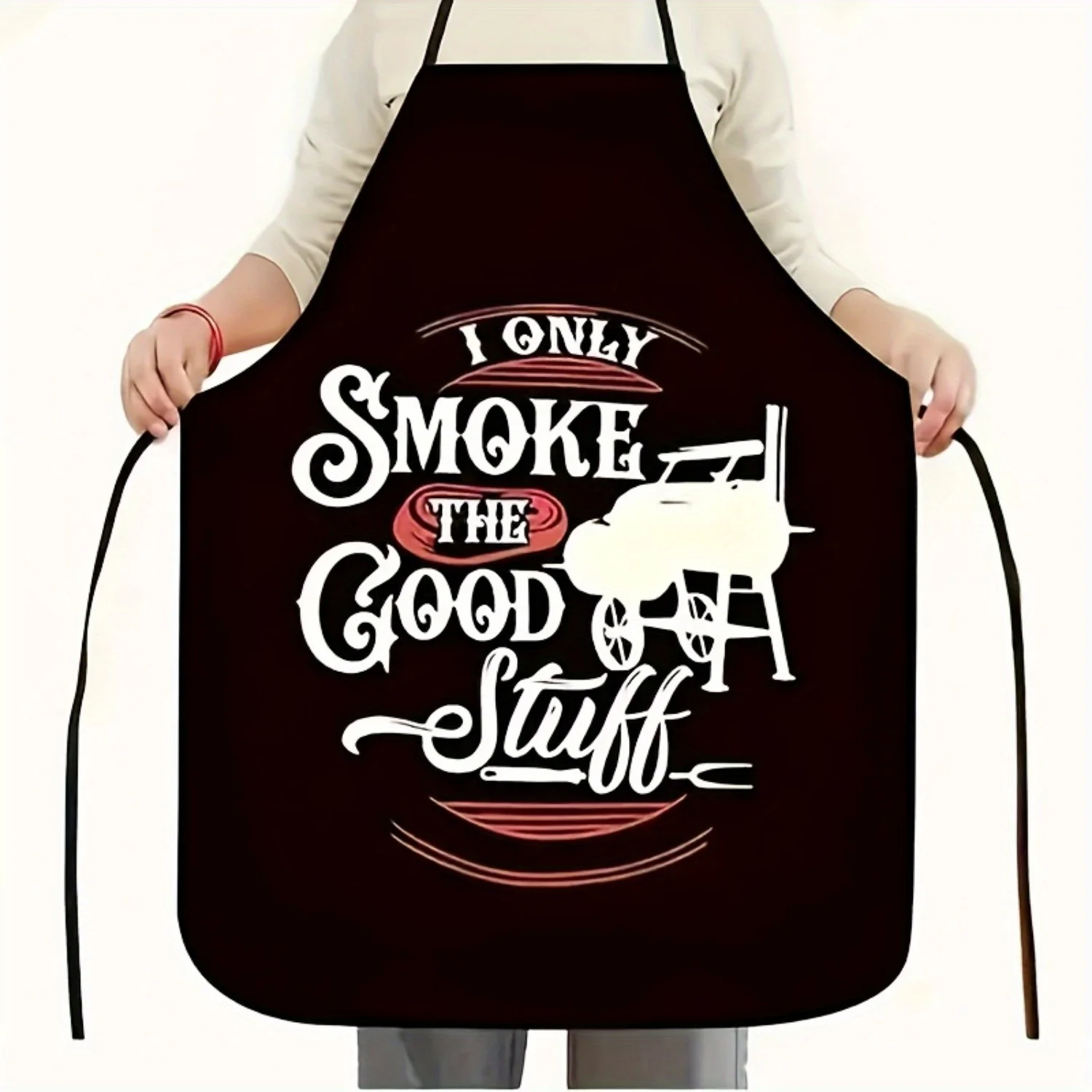 1pc of Men'S Polyester Apron Featuring The Phrase 