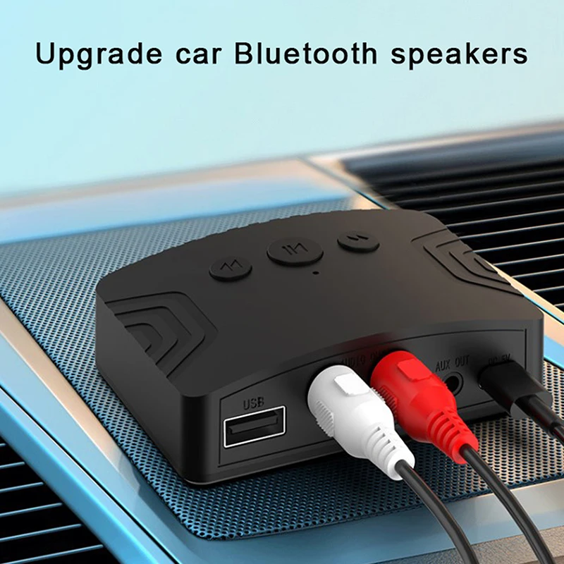 Bluetooth 5.3 Audio Receiver 3.5mm AUX RCA USB U-Disk Stereo Music Wireless Audio Adapter For PC TV Car Kit Speaker Amplifier