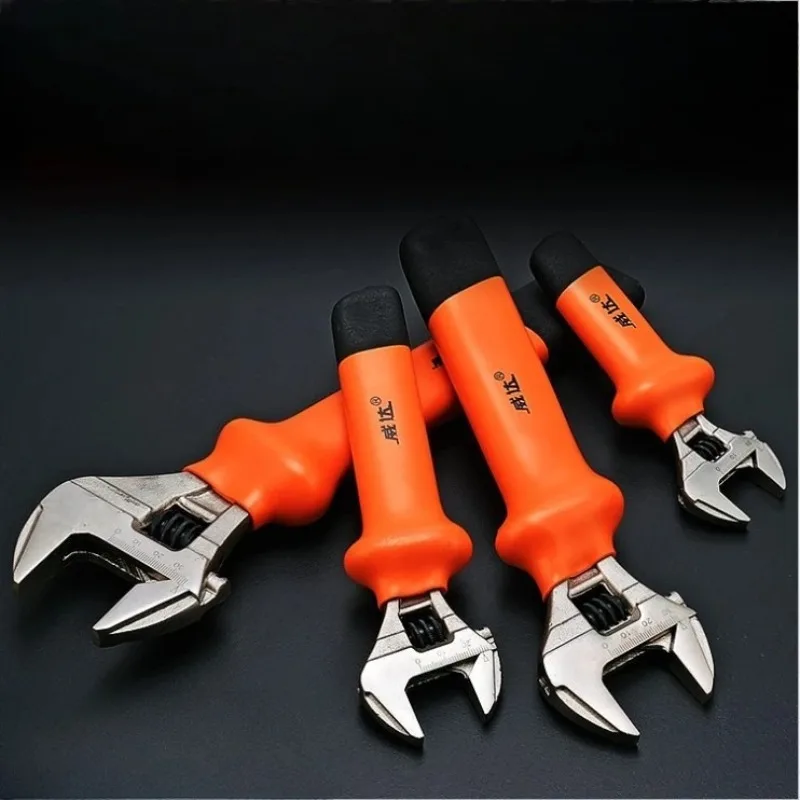 

High Pressure Insulated Adjustable Wrench 1000V VDE Certified Corrosion Resistant