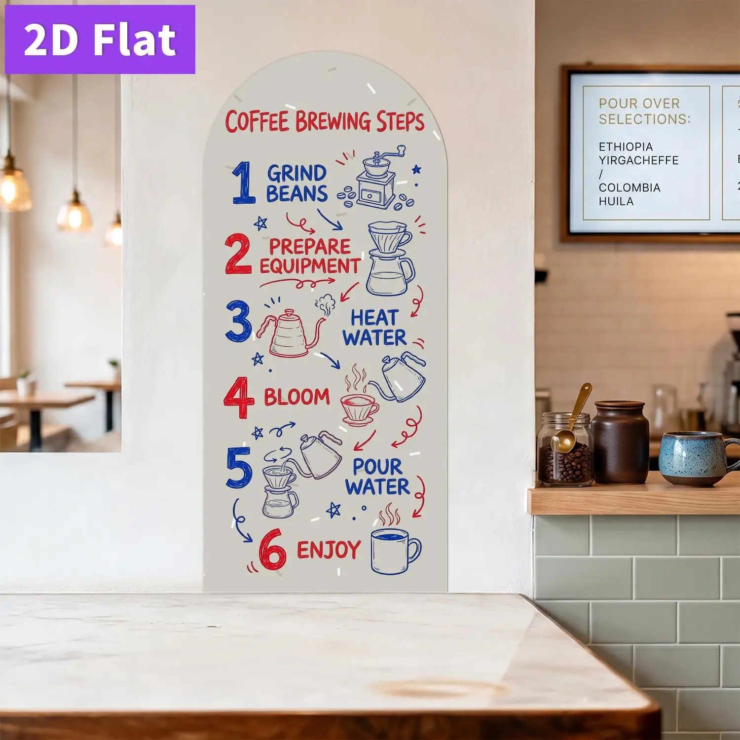 1pc polka dot textured arched pattern, multi-color selection, self-adhesive magnetic wall sticker, 45*100cm