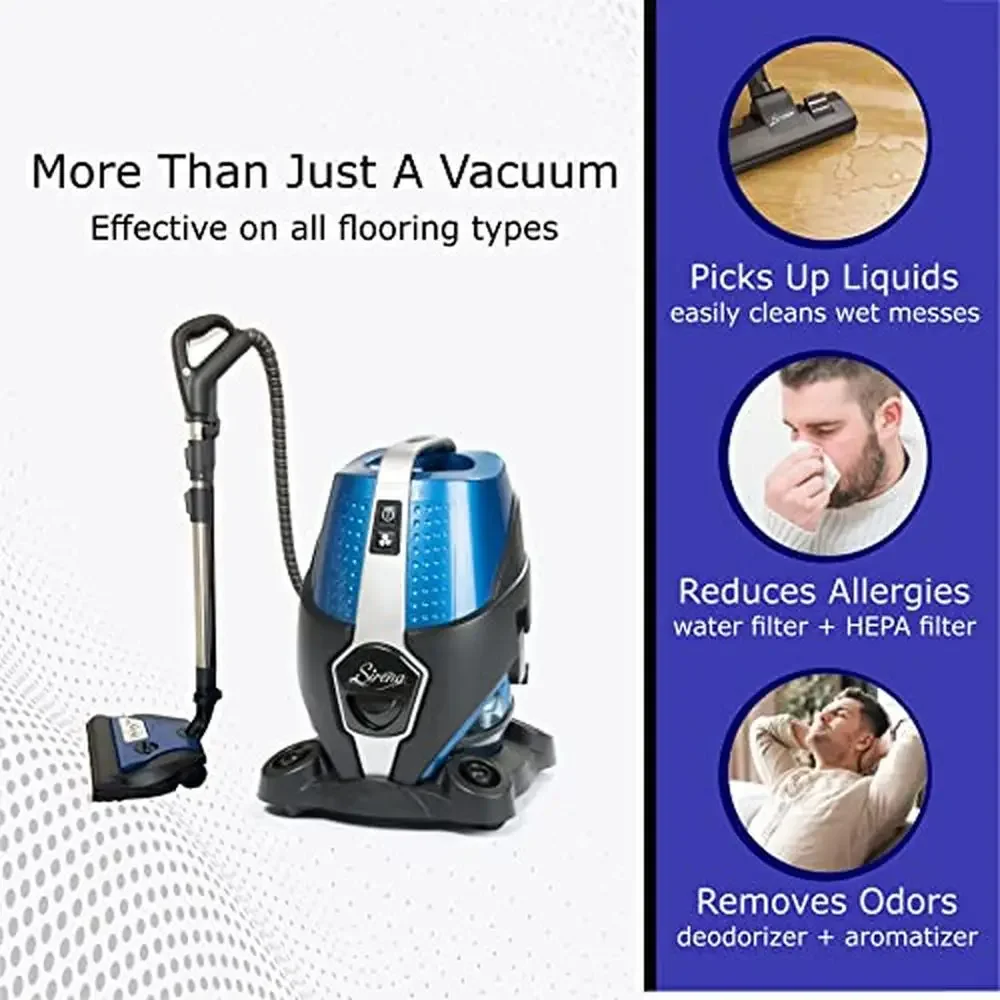 Premium Water Filtration Vacuum Cleaner Bagless HEPA Filter Turbo Brush Twister Air Purifier Bonus Pack Wet Dry Vacuum Cleaner