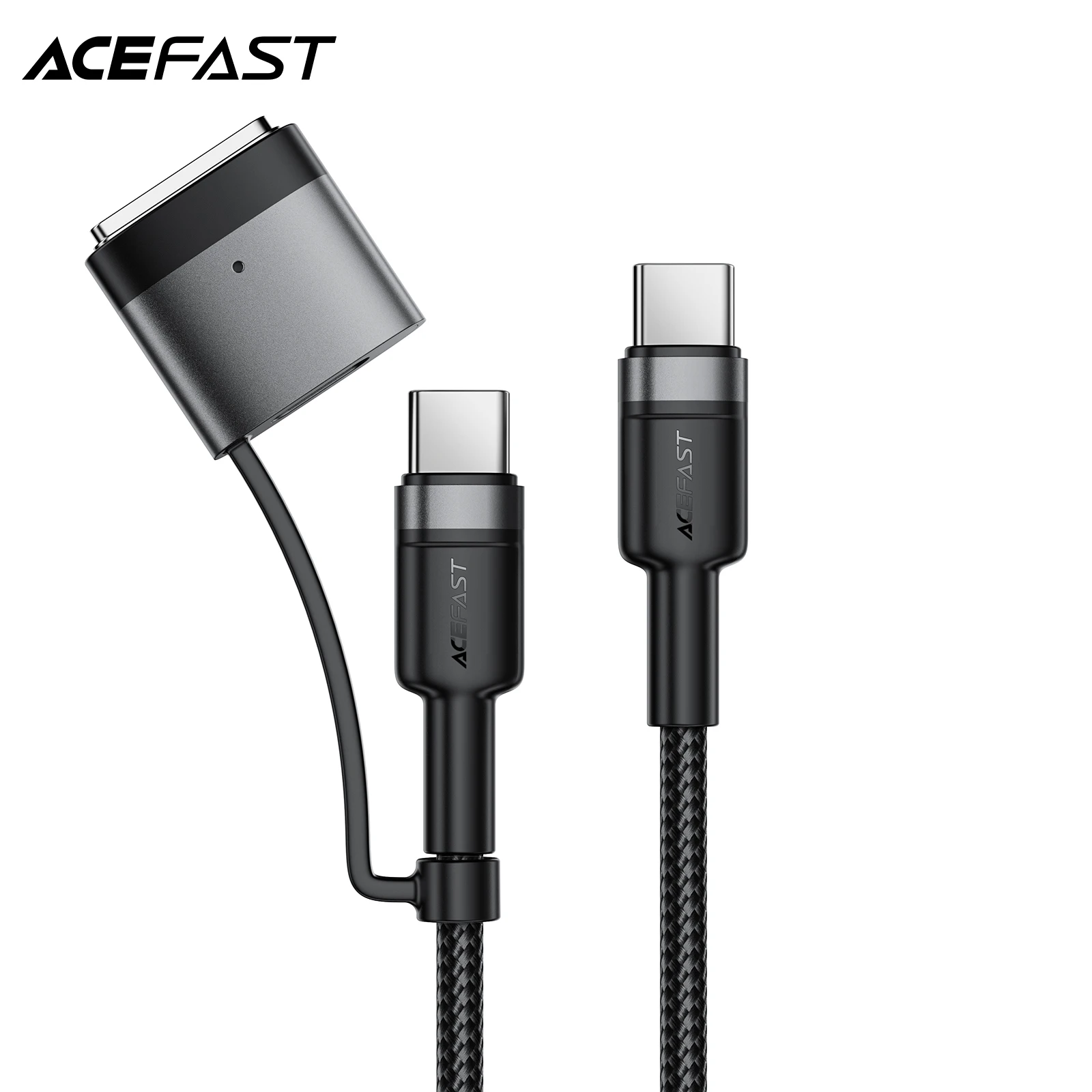 

ACEFAST 1.2M Nylon 140W USB-C Magnetic 3 Cable For MacBook Air Pro Pad Laptop 5A USB C to C Fast Charging Cable For iPhone 16 15
