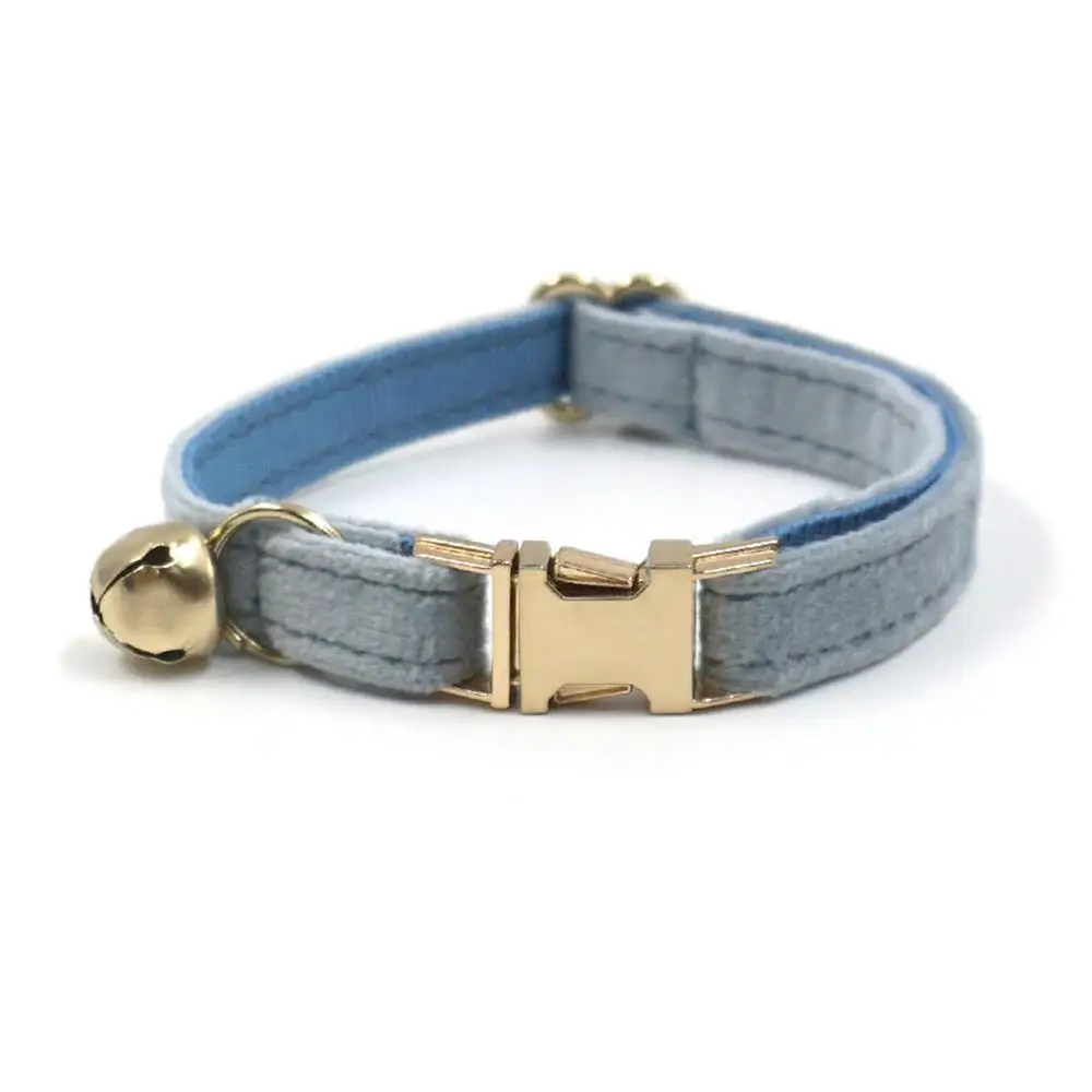 Kostenlose Gravur Personalisiertes Mehrfarbiges Weiches Samt-Katzenhalsband mit Kleiner Glocke, Katzenbedarf, Zubehör – Detail 15
