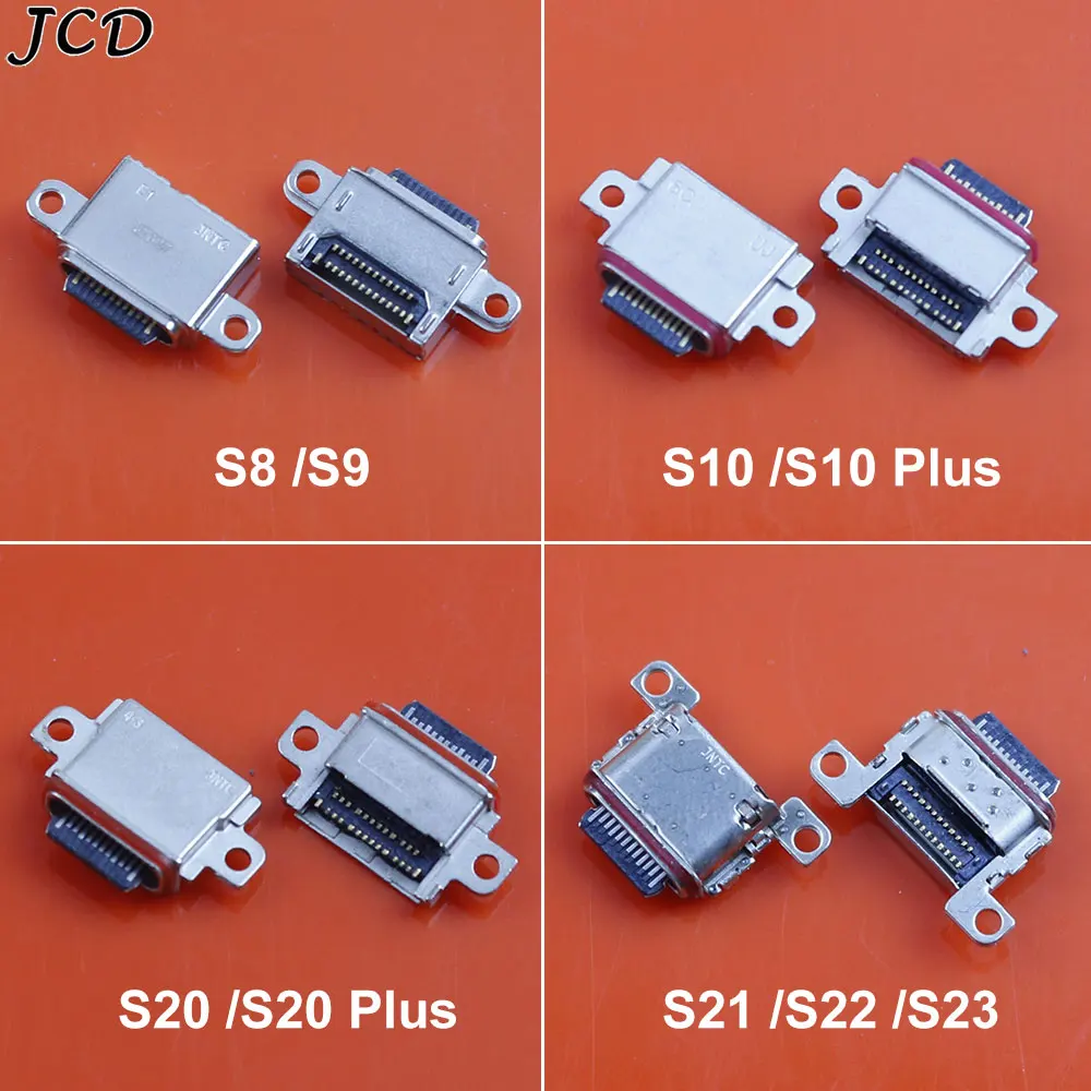 JCD 1Piece USB Charging Dock Socket Port Plug For Samsung S8 S9 S10 S10E S20 S21 S22 S23 Ultra Plus Type-C Charger Connector