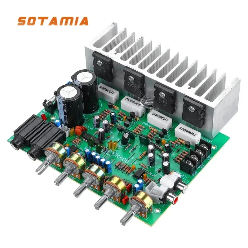 SOTAMIA 250W Power Amplifier Audio Board 2.0 Stereo Amp Karaoke OK Reverb Amplifier Sound Amplificador Speaker Home Audio DIY