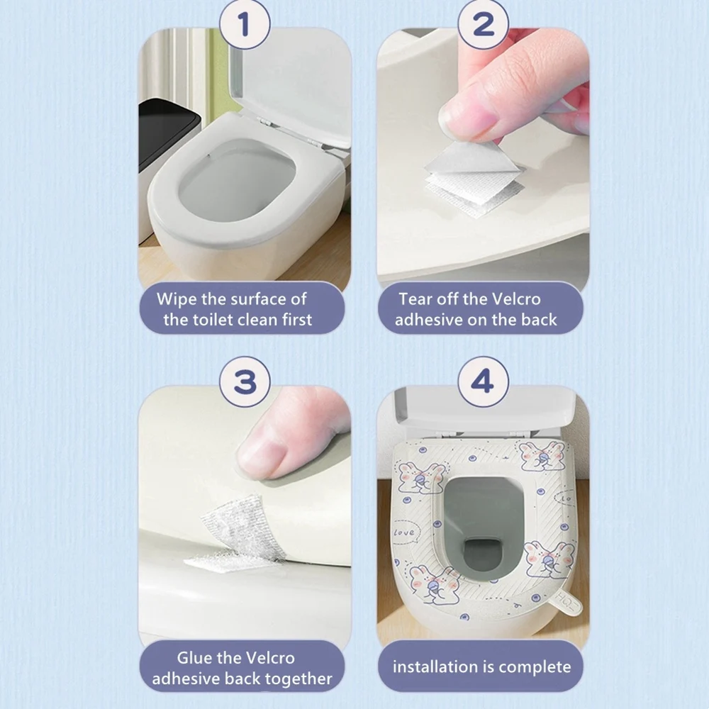 Toilet Seat Mat Device Washable Mat Cover Household Toilet Ring Four Seasons Universal Toilet Seat Cover Seat Cushion