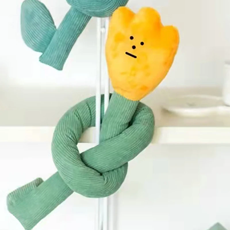 Cute Tulip Flower Plush Toy Funny Long Tulip Plushies Pillow Cartoon Soft Kids Babys Toys Gifts for Girls ChildKawaii Room Decor