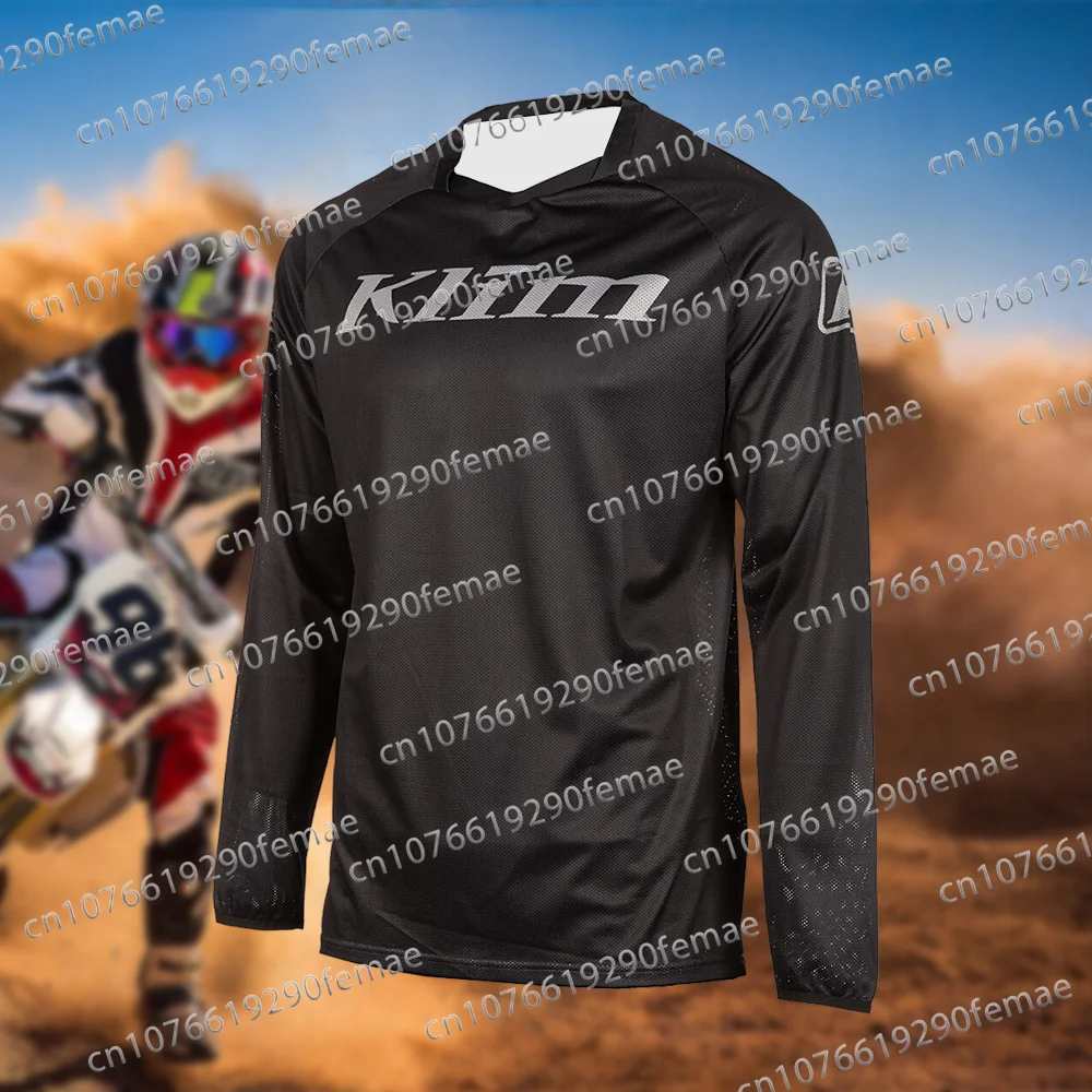 New Klim Men\'s Off-Road Motorcycle Mountain Bike Stunt Downhill Sports Riding Suit Daily Sweat Wicking Quick Drying Top