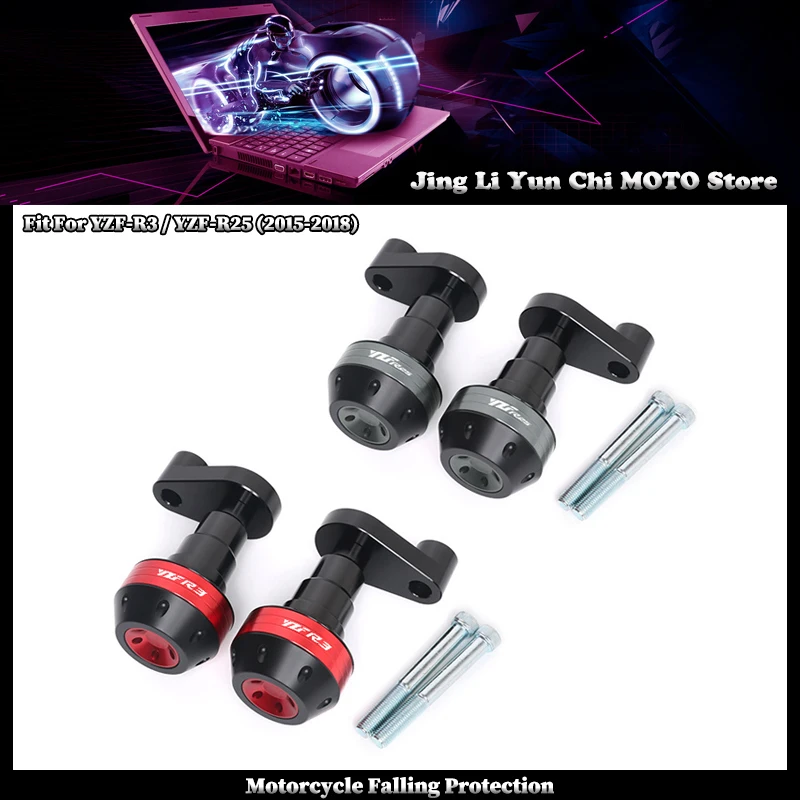 

Защита рамы мотоцикла (слайдер) от падений, накладка на обтекатель, краш-пад для YAMAHA YZFR3 YZFR25 YZF R3 R25 2015-2018