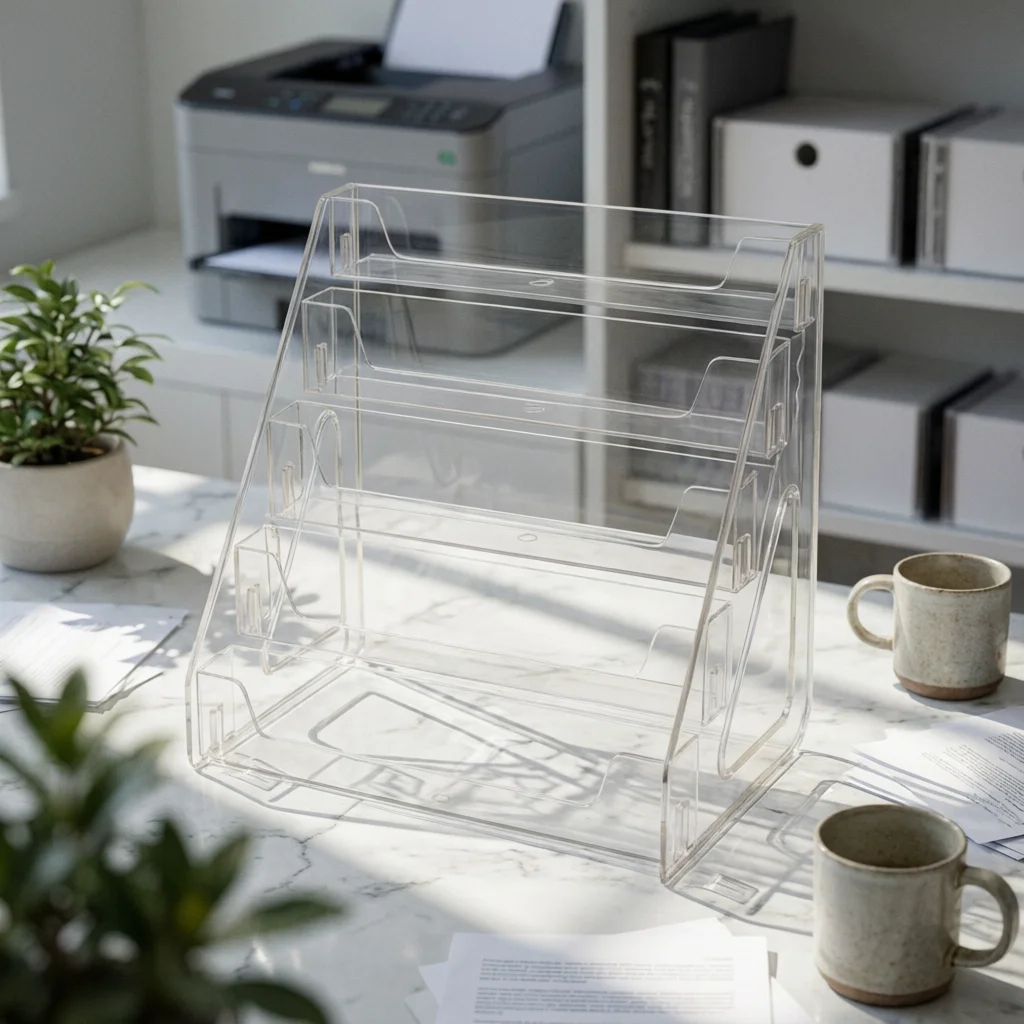 Stepped CD Display Shelf Easy to Clean CD Storage Rack Album Storage Rack Space Saving DVD Display Holder Stable Base