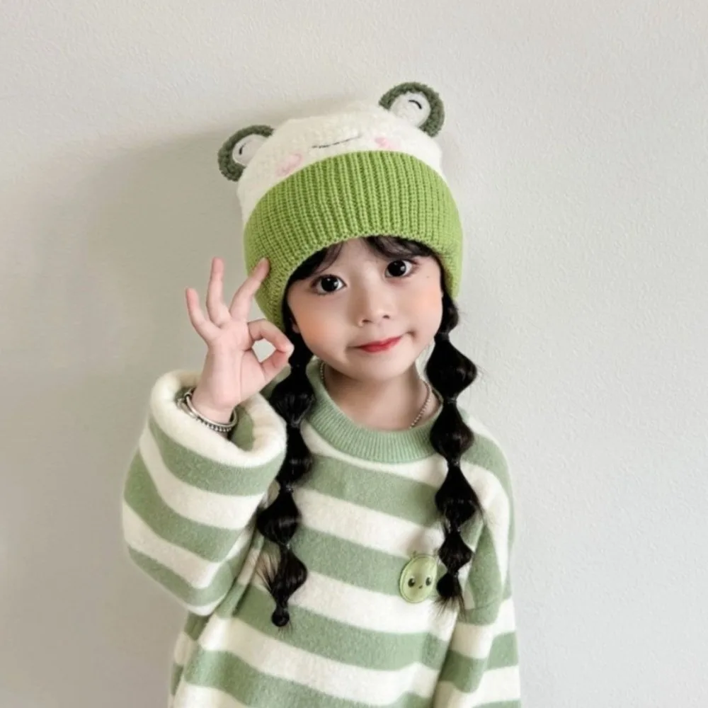 

Милая вязаная зимняя теплая шапка, теплая ветрозащитная пуловерная шапка, холодостойкая шапка-бини для езды на велосипеде, катания на лыжах