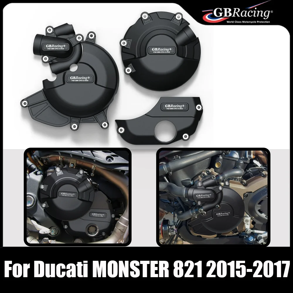 

GBRacing для Ducati MONSTER 821 2015 2016 2017, защитная крышка двигателя мотоцикла