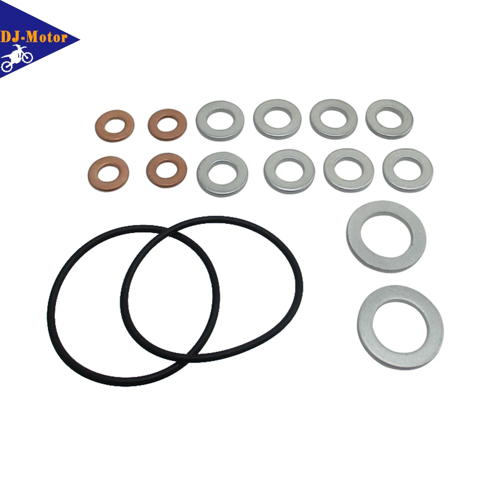 DJ-Motor Oil Filter Cover O-Ring and Drain Plug Washer For Honda CRF150RB CRF250R CRF250X CRF450R CRF450X