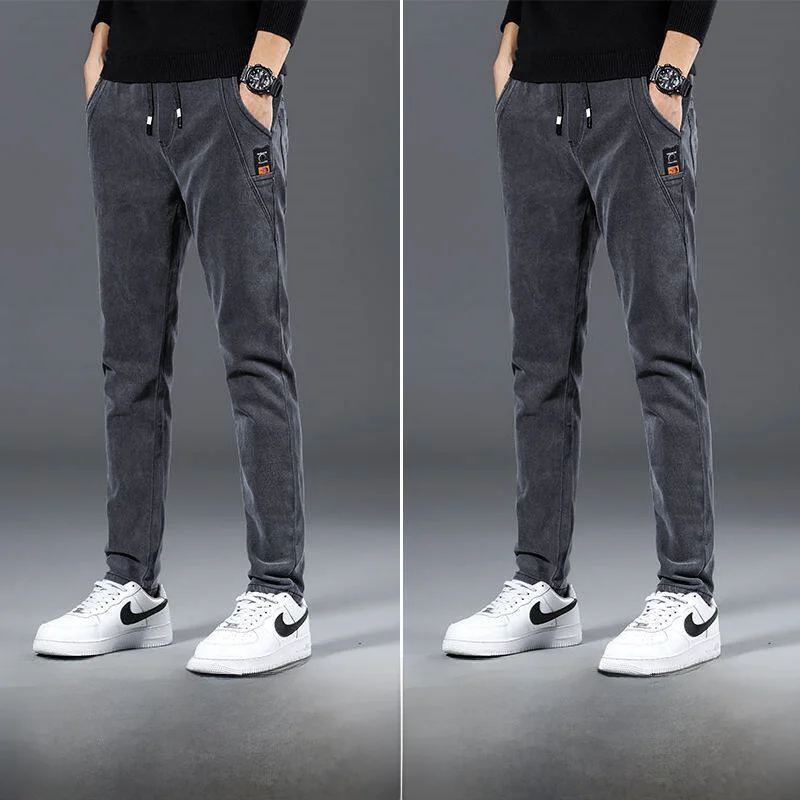 Men's Workwear Jeans Loose Fit Cotton Denim Trousers for  Welder Heat Resistant Wearable Spring Autumn Construction L...