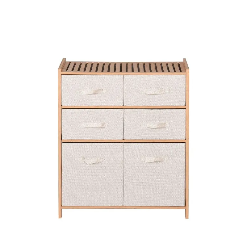 Bamboo living room tea room study entrance rental drawer storage cabinet