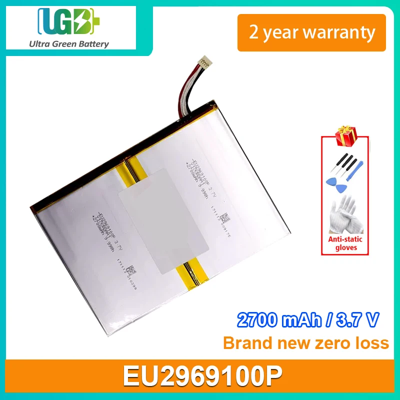 

UGB New Battery For Zed Book GO/GR-GWshipment EU2969100P Tablet battery 3.7V 9.99Wh 2700mAh