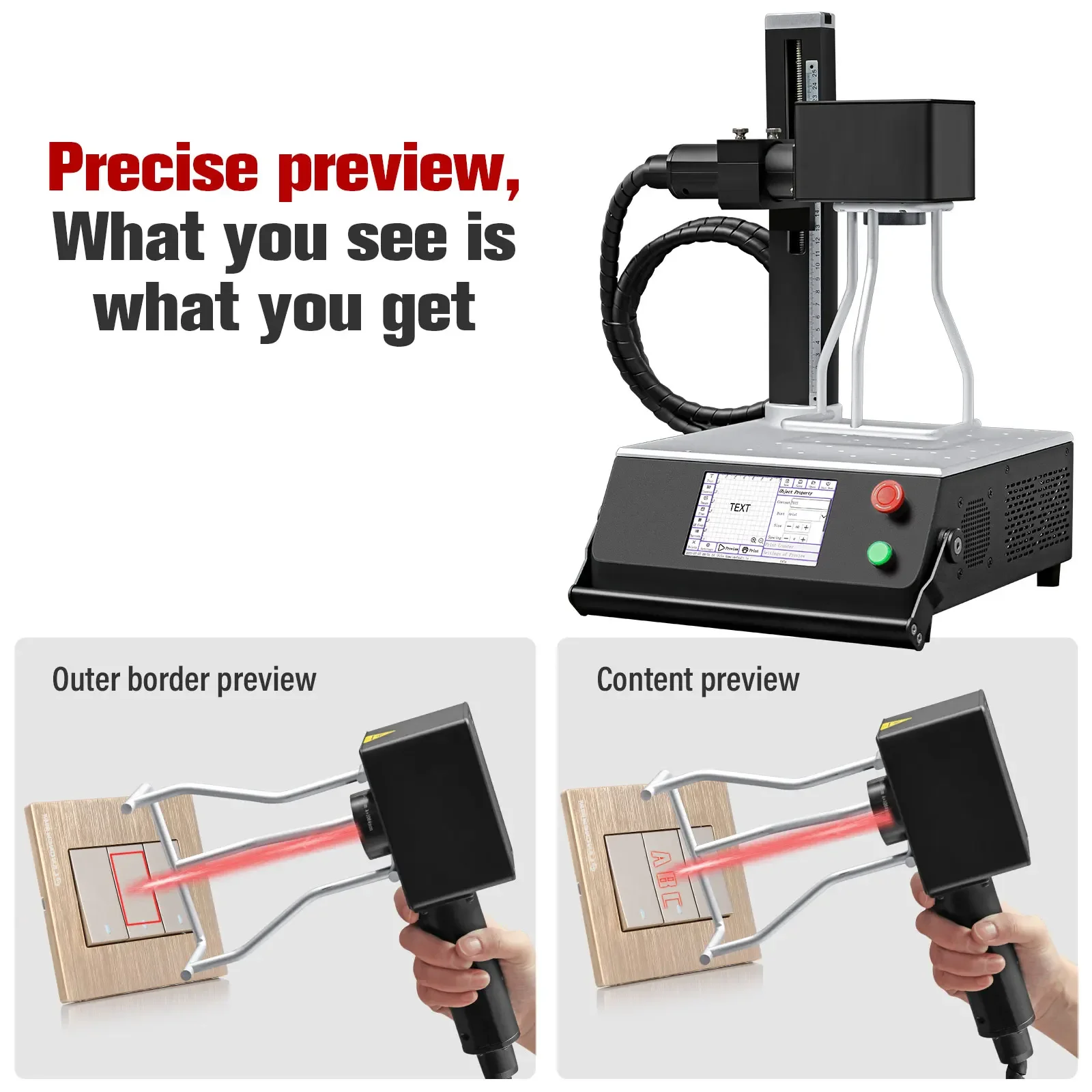 cheap price fiber laser marking machine provide customization provided for metal materials handheld and desktop dual purpose