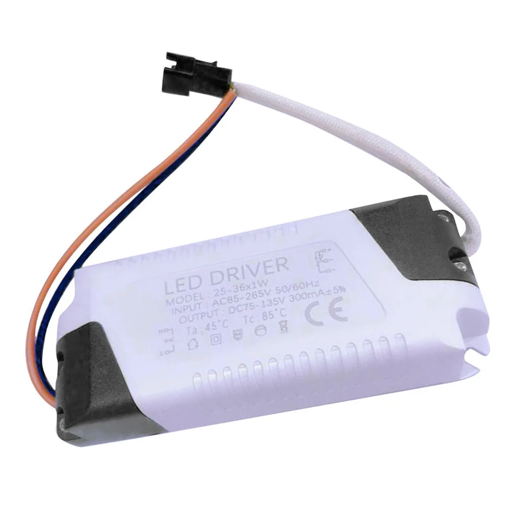 Constant Current LED Driver Dimming Power Supply Plastic Shell Slim Size for Dual Color Temperature Lamp Beads