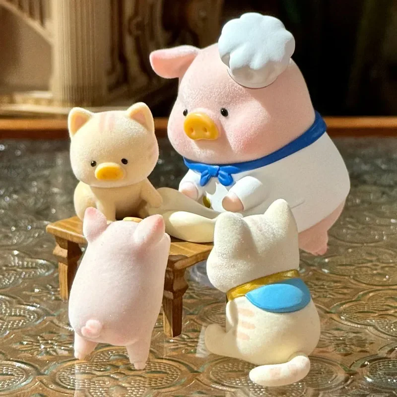 Lulu Pig Five-star ร้านอาหาร Series กล่องตาบอดของเล่นรูปน่ารัก Piggy Mystery กล่องเครื่องประดับตุ๊กตารุ่น Surprise ของขวัญ