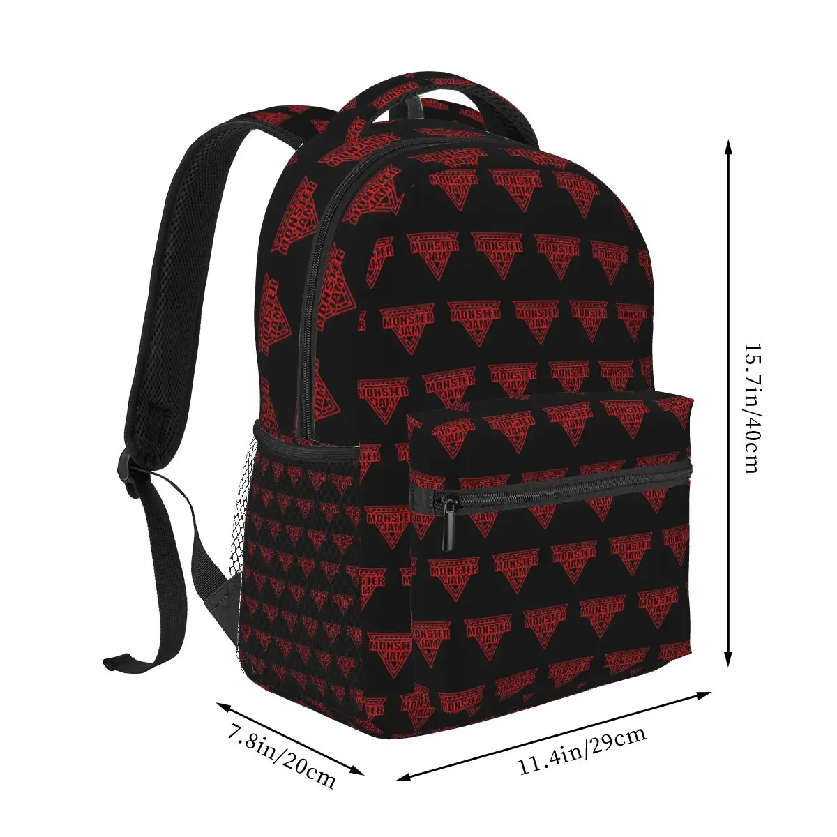 Classic Monster Jam Pattern Backpack Hot Sale Daypack Large Capacity Boys Girls BookBag School Bag Shoulder Bags for Men Women