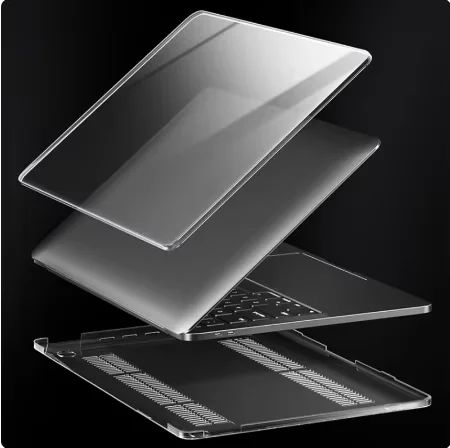 

Glossy Case for 2024 MacBook Air M3 15 A3114 Clear Transparent Cover 2023 MacBookAir M2 15.3 inch A2941 Protective Casing Shell