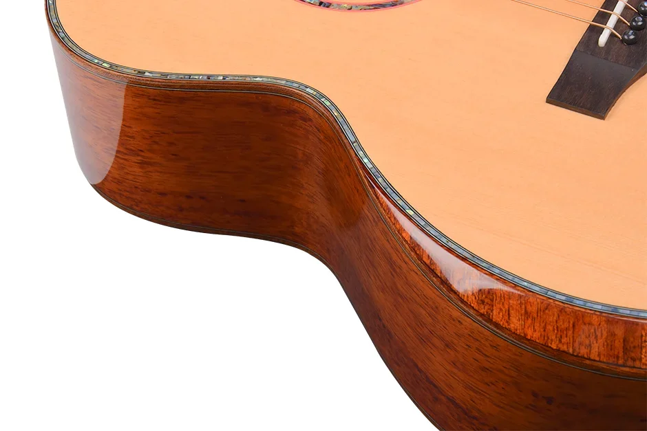 High End All Solid Wood Top Designed Acoustic Guitar