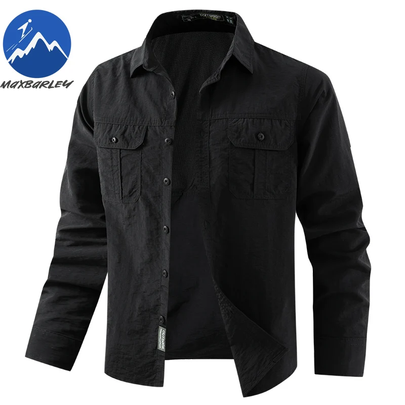 

Мужская рубашка с коротким рукавом, повседневная универсальная рубашка для спецодежды, весна-осень 2026, тонкая спортивная дышащая футболка с лацканами на открытом воздухе