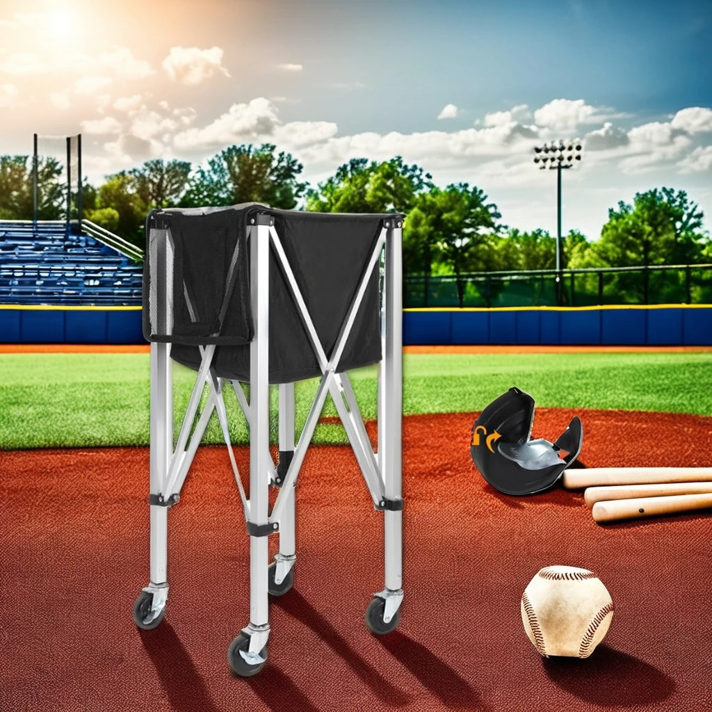 OYLP Direct Factory Large Capacity Multi-Functional Aluminum Tennis Baseball Rack Portable Equipment Training Equipment