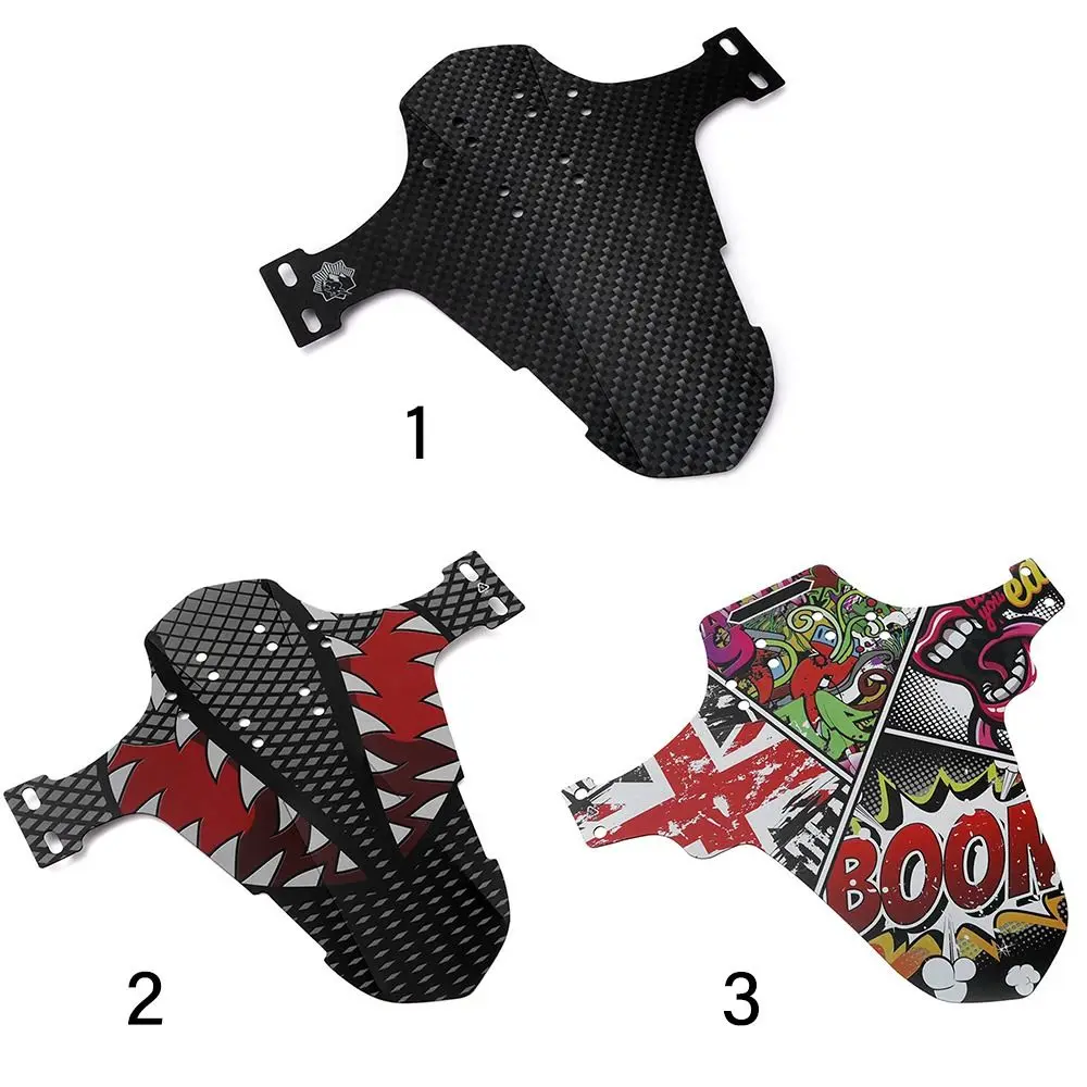 Bike Fenders Front Rear Mudguard Cycling Accessories Mud Guard Wings Road Bicycle Parts Easy Fixation Printed Pattern Portable