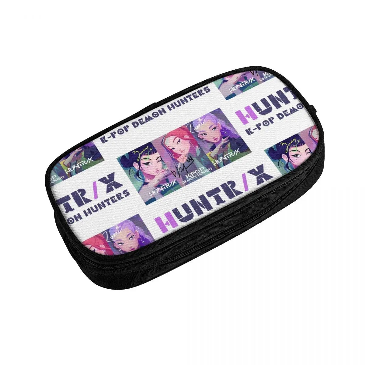 K-POP شيطان الصيادين Huntrix مقلمة حامل قلم أكياس للطلاب تخزين كبير الطلاب مدرسة هدية قلم رصاص الحقيبة