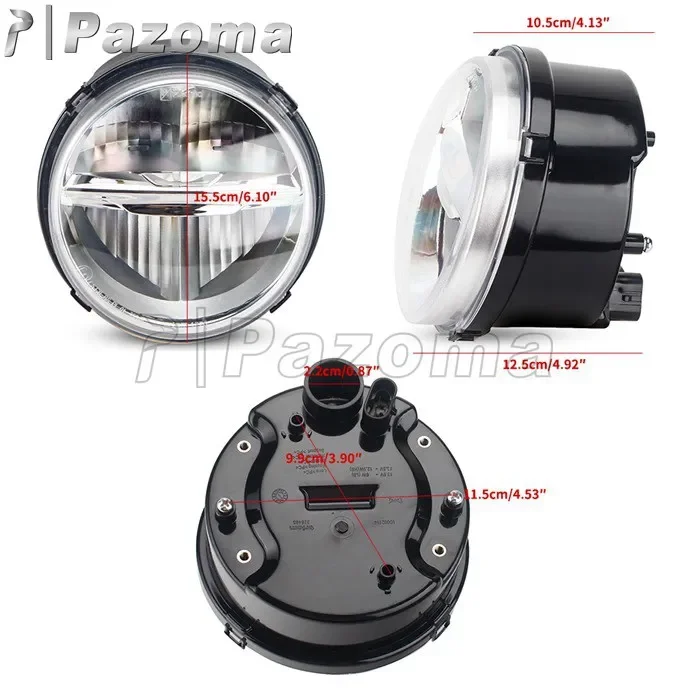 For Piaggio Primavera 150 S 3V 2017 2018 2019 Hi/Lo Beam LED Headlights Headlamp E13 E-Mark Approved Front Light Lamp