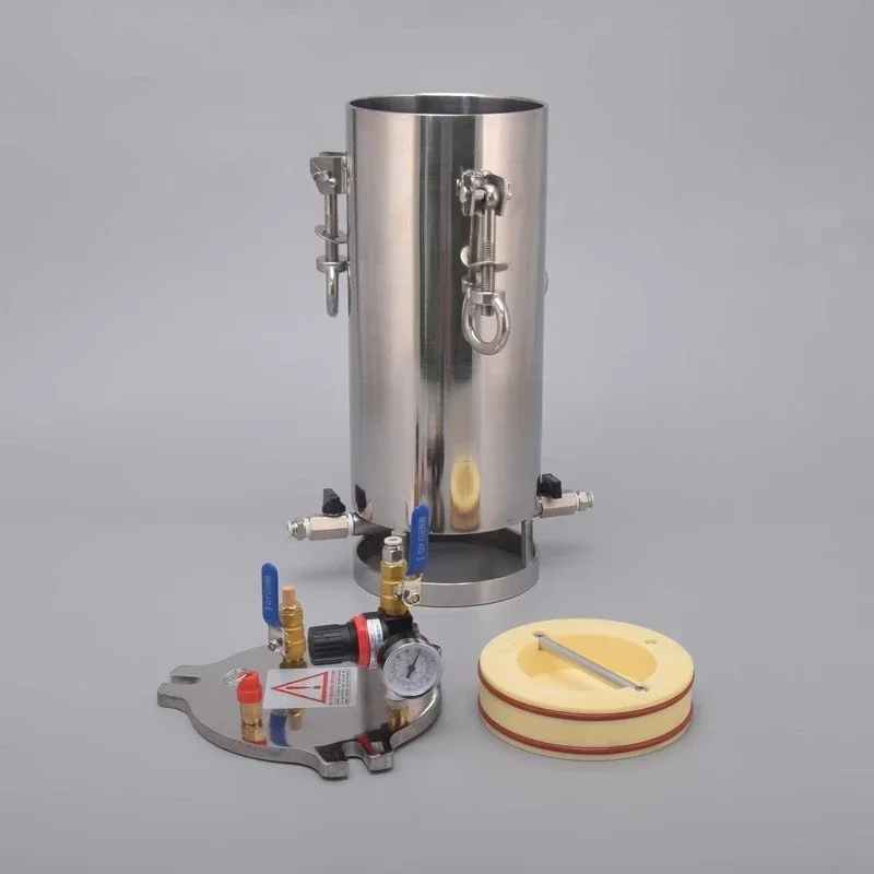 Pneumatic piston, pressure barrel, pressure vessel, high-viscosity glue dispensing, steel pressure glue barrel discharge