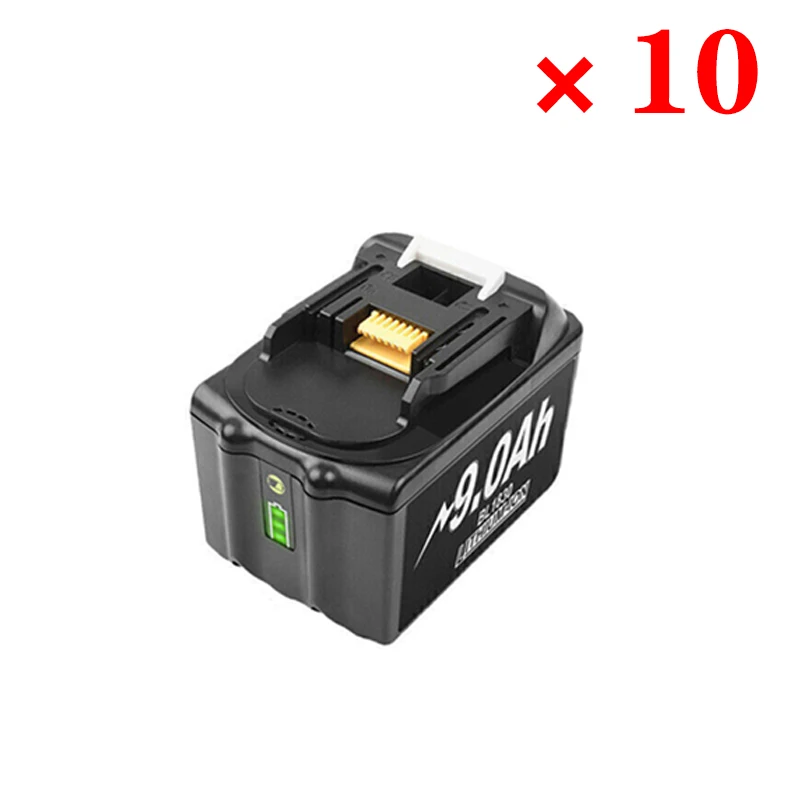 2 ~ 10 stks 18 V batterij voor Makita 18 VOLT 6.0Ah 9.0Ah LXT Lithium-ion BL1830 BL1815 BL1850 Draadloze tool Batterij LED Brandstofmeter