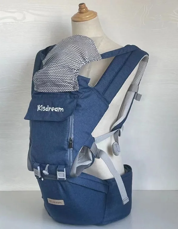 

Multifunction Baby Carrier Hip Seat-Blue Perfect for Hiking Shopping Travelling