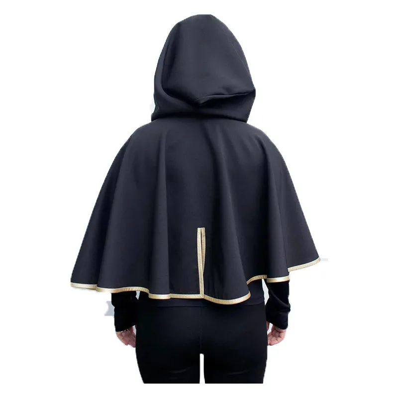ss23Anime Black Clover Asta Nero Jubah Halloween Dewasa Satu Ukuran dengan Ikat Kepala Pakaian Kostum Cosplay