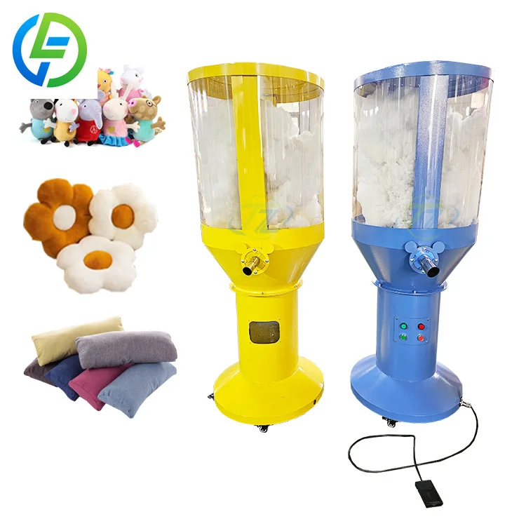 Party Shopping Mall's Automatic Toy Plush Doll Stuffing Machine 220V 1 Year Warranty New Used Condition Motor Pump