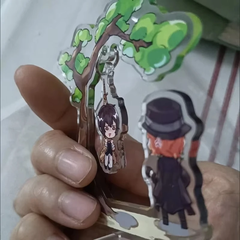 بونغو الضالة الكلاب الاكريليك حامل إعادة إنشاء مروحة يعمل شنق نفسه دازاي أوسامو تمثال ناكاهارا تشويا دمية جمع لعب الأولاد #4