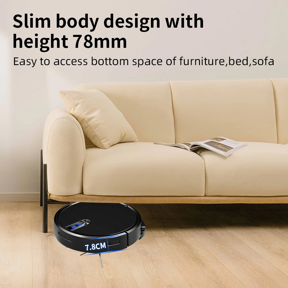 가정용 전기 자동 청소 스마트 청소 로봇 건식 및 습식 이중 목적 진공 청소기 App 제어 스위퍼